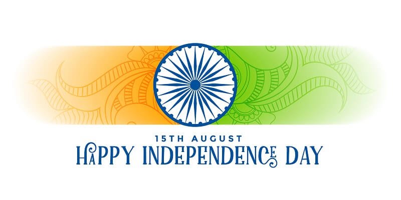 15th august happy independence day india banner
