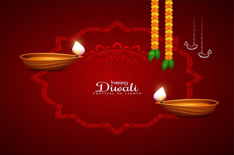 Abstract happy diwali festival elegant background design vector