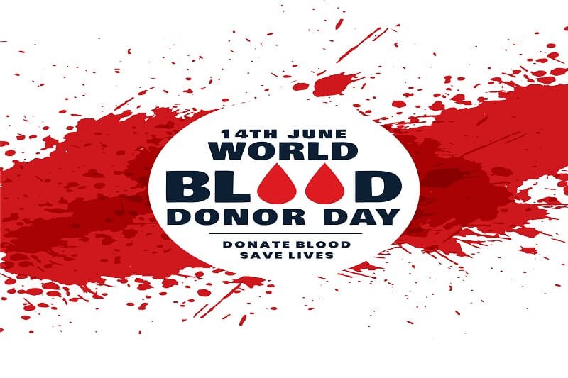 Abstract world blood donor day concept background