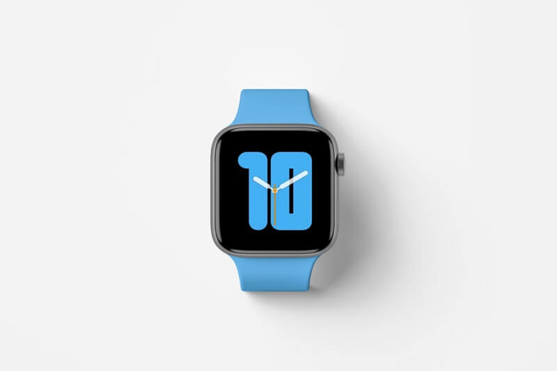 Apple Watch Series 5 Top View Mockup