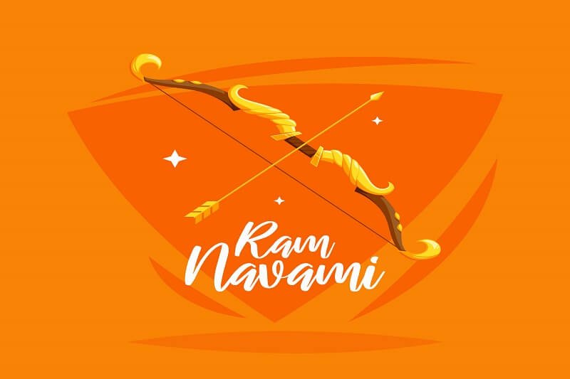 Artistic concept for ram navami day