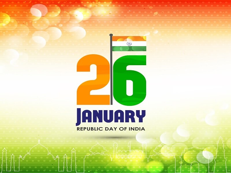 Background with lights, republic day of india