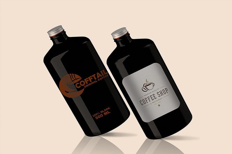 Big Coffee Bottle Mockup Set