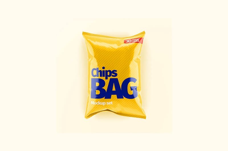 Chips Bag (glossy and matte) Mockup Set