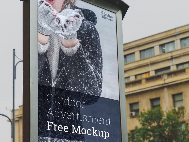 City Light Outdoor Ad Free Mockup