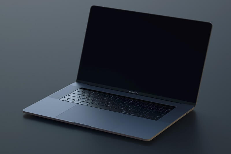 Exclusive Freebie Space-Gray MacBook Pro Mockup