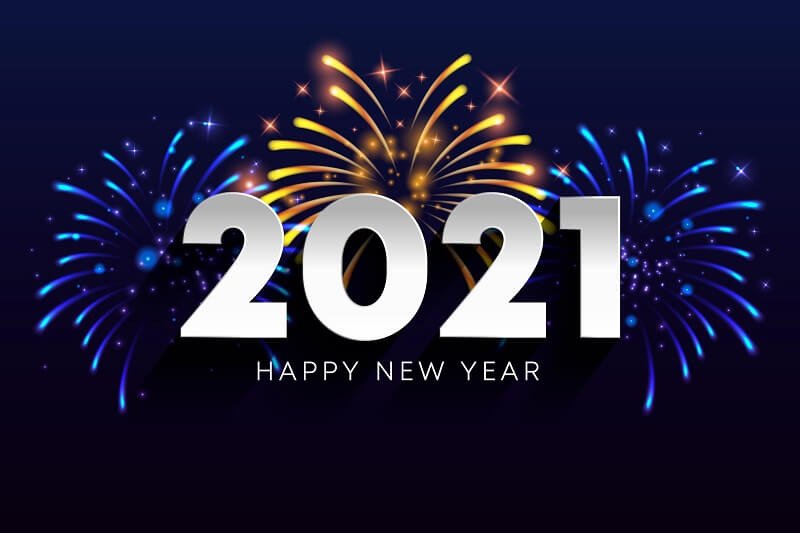 Fireworks-new-year-2021-Free-Vector