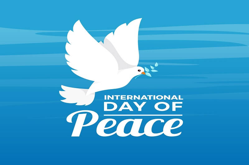 Flat design international day of peace concept