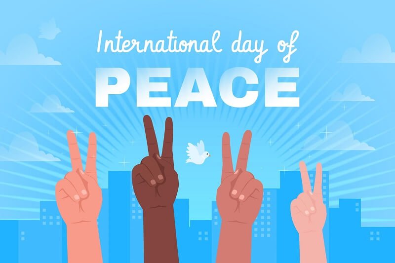 Flat international day of peace