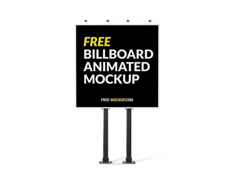 Free Billboard Animated Mockup