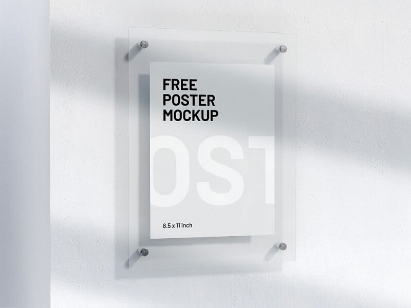 Free Letter Size Poster Mockup