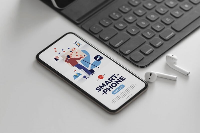 Free Smartphone PSD Mockup