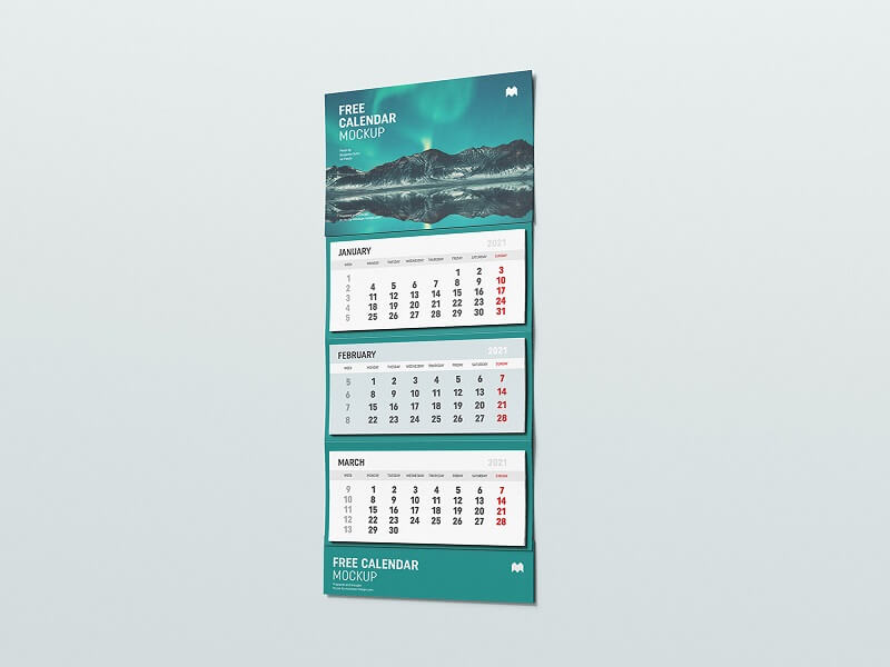 12 Best Free Calendar Mockups 2024