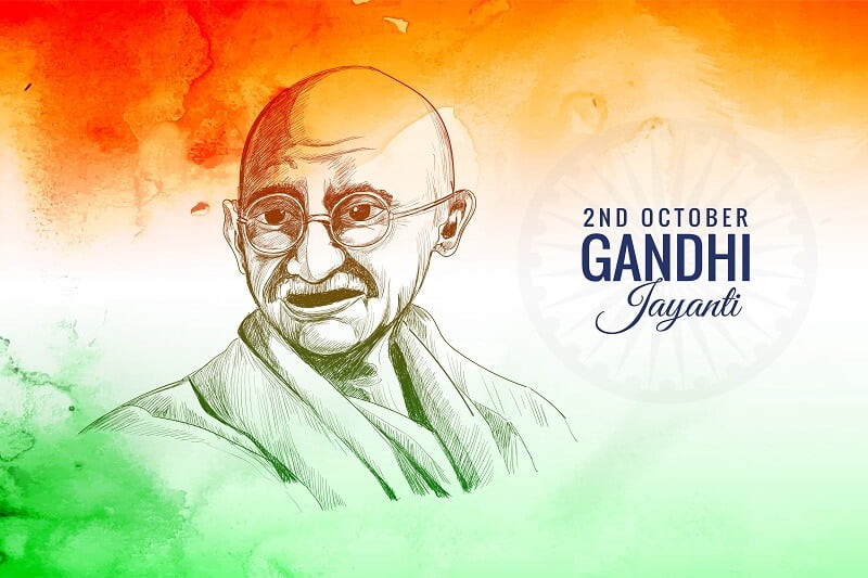 Gandhi jayanti is a national festival celebrated, 2nd october