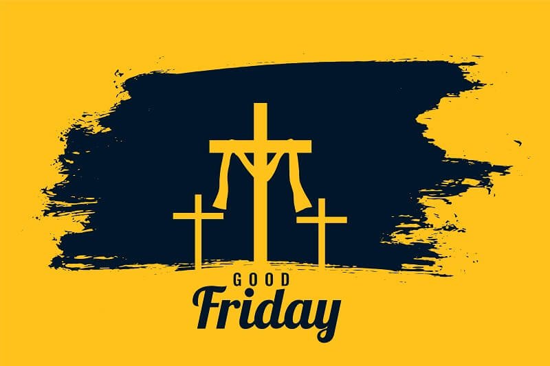 Good friday with crosses