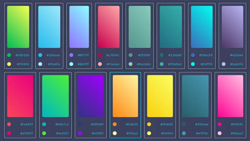 Gradients Collection Preview