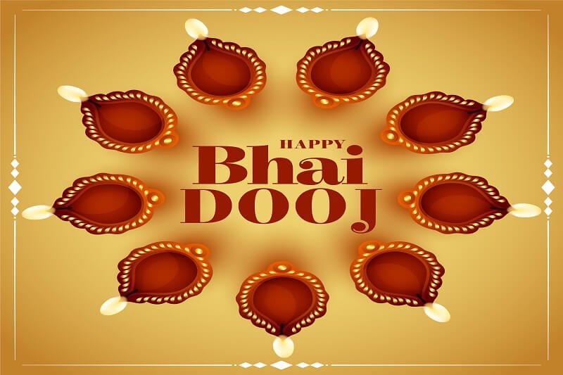 Happy bhai dooj greeting card