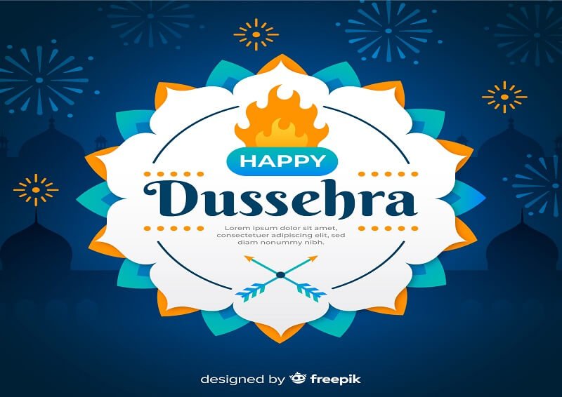 Happy Dussehra Vector Graphics