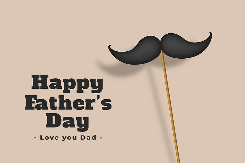 Happy fathers day love dad card
