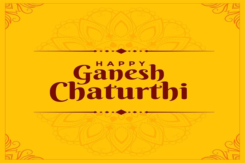 Happy ganesh chaturthi festival card design