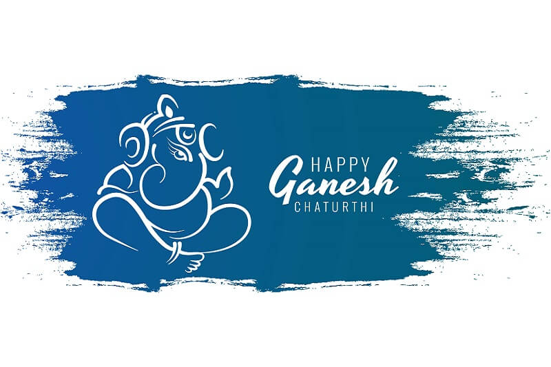 Happy ganesh chaturthi utsav festival card