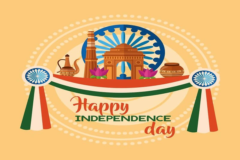 Happy Independence Day Vector Graphics