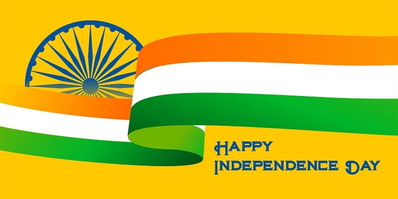 Happy independence day indian flag banner