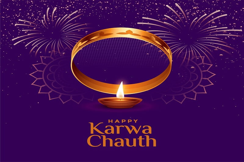 Happy karwa chauth background