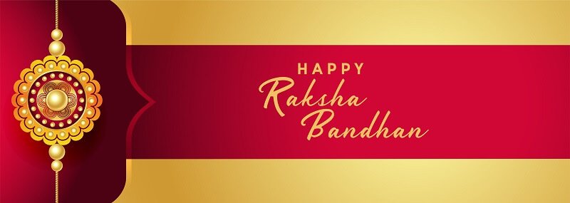 Happy rakdha bandhan festival of brother and sister banner