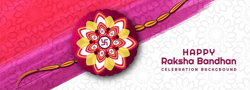 Happy raksha bandhan festival creative banner