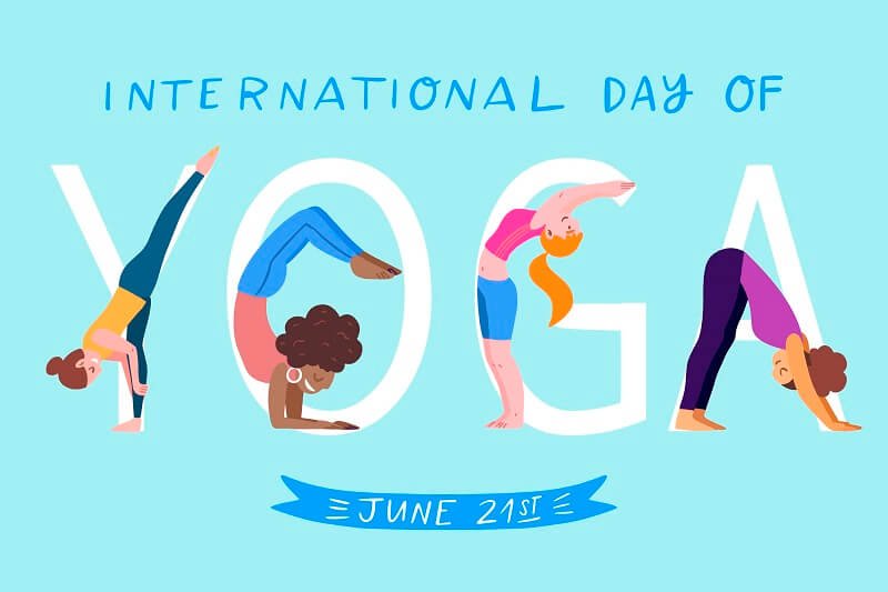 International day of yoga illustrated concept