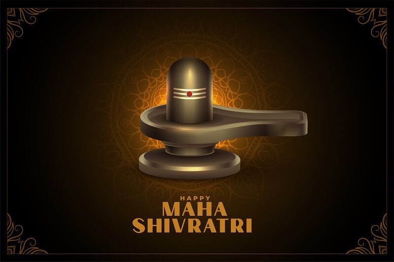 Lord shiva shivling lingam for maha shivratri background