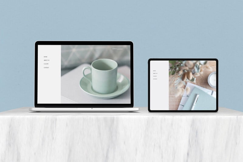 MacBook and iPad Showcase Mockup