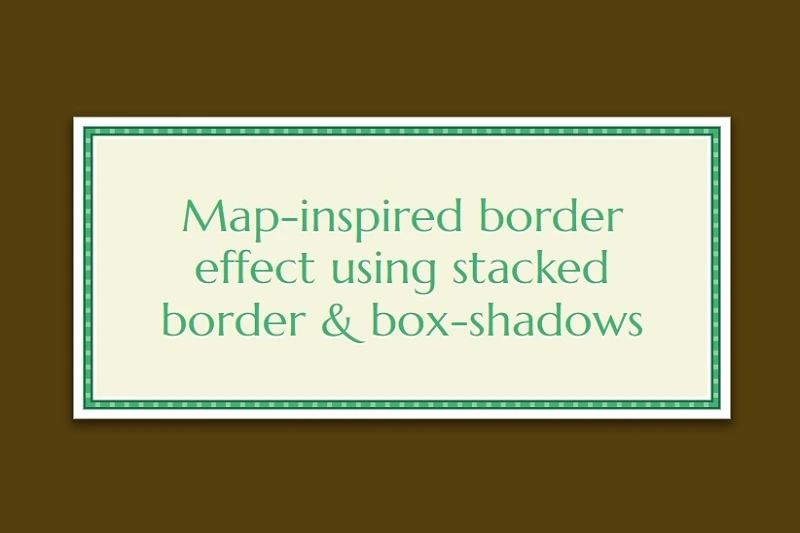 Map-Inspired Border