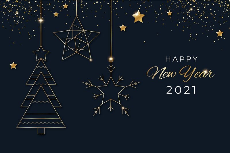 New-year-2021-background-Free-Vector-2