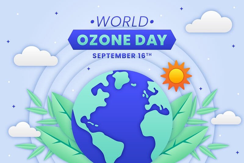 Paper style world ozone day background (2)