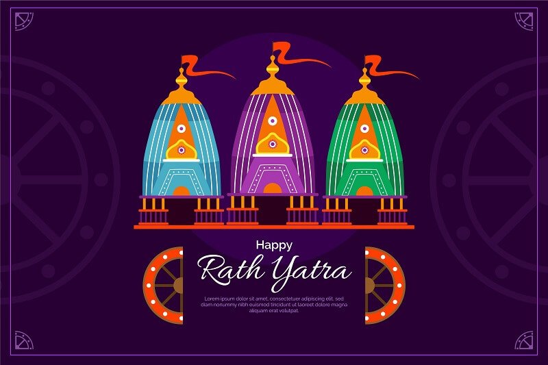 Rath yatra illustration