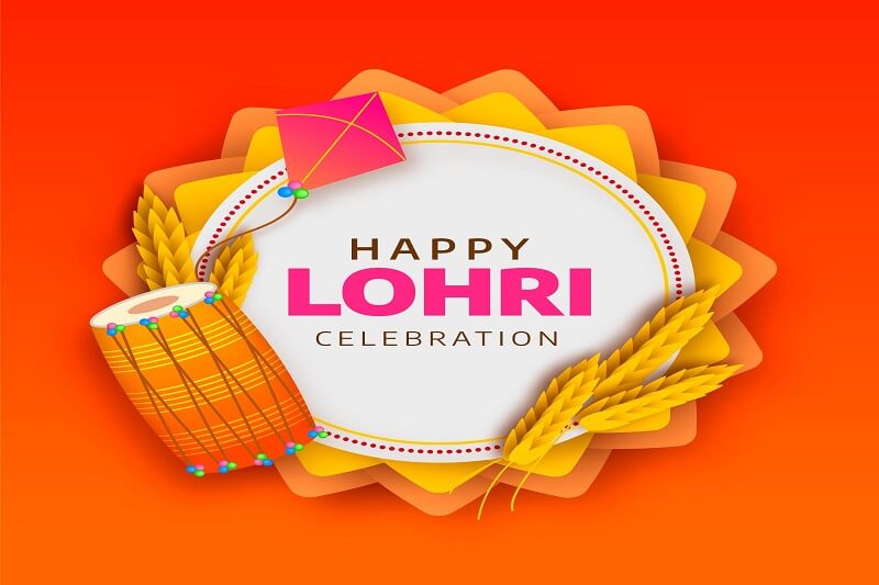 Happy Lohri Vector Graphics