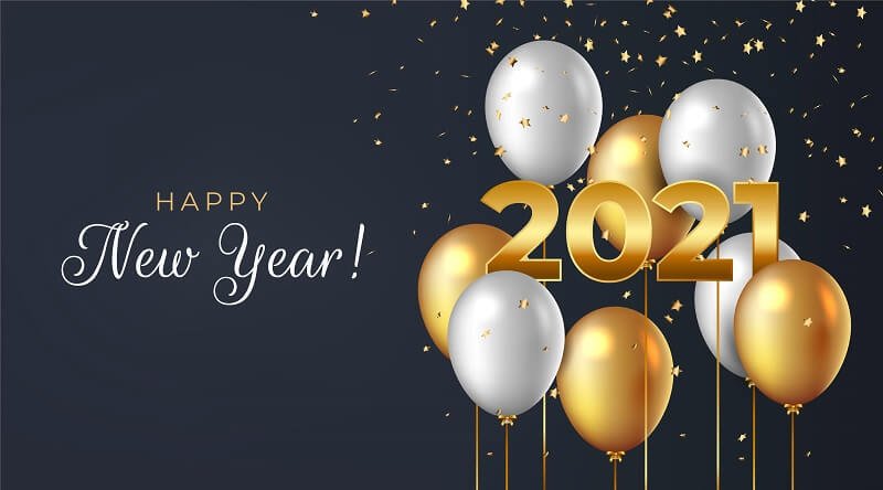 Realistic-new-year-2021-background-Free-Vector