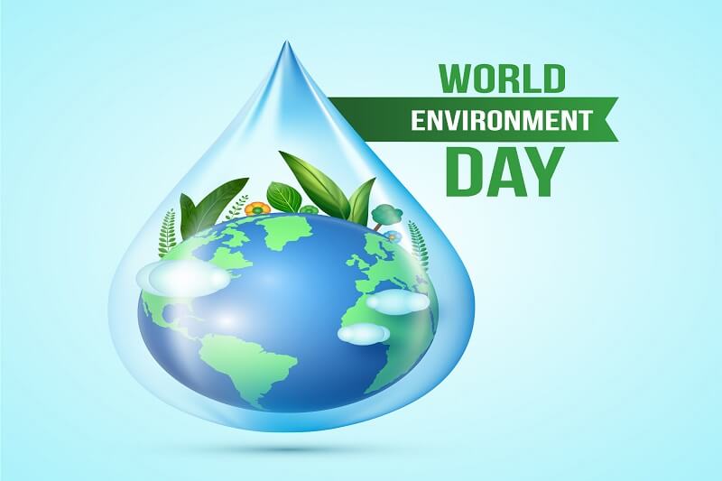 Realistic world environment day concept