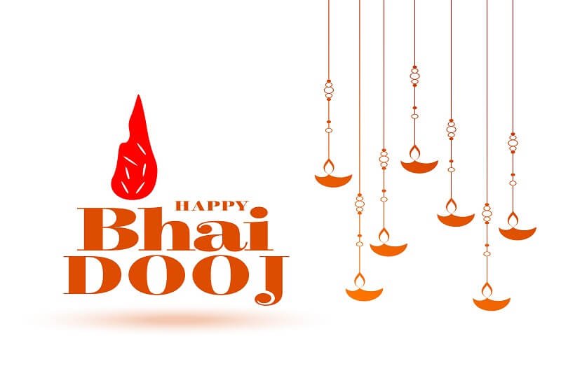 Traditional indian bhai dooj celebration background
