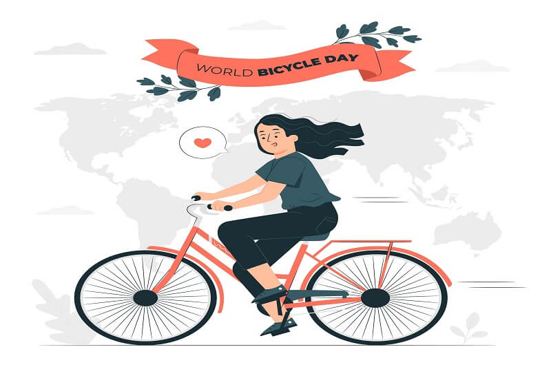 World Bicycle Day Vector Graphics