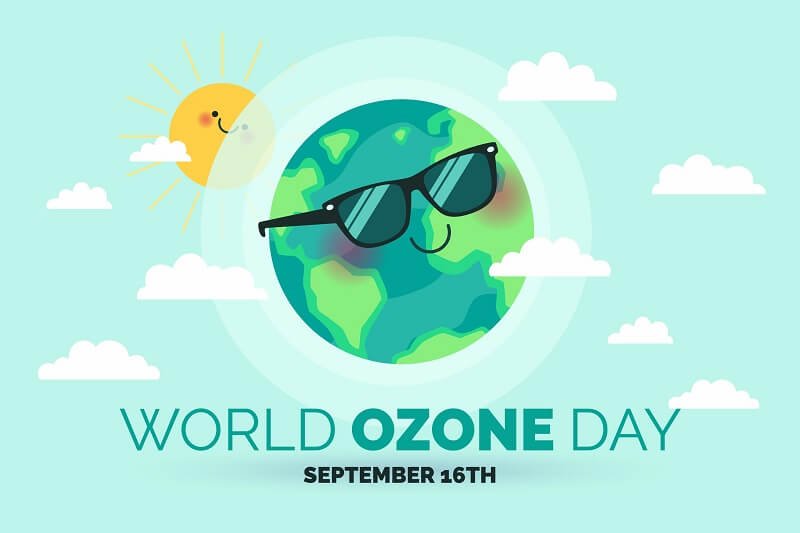 World ozone day background