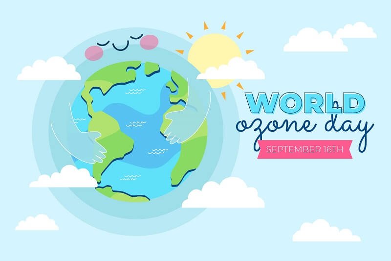 World ozone day background