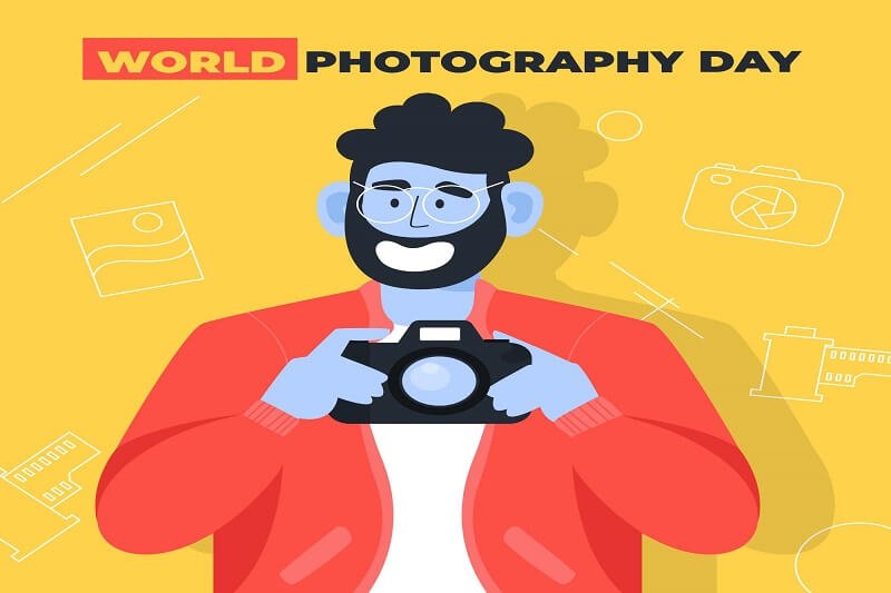 World photography day illustration
