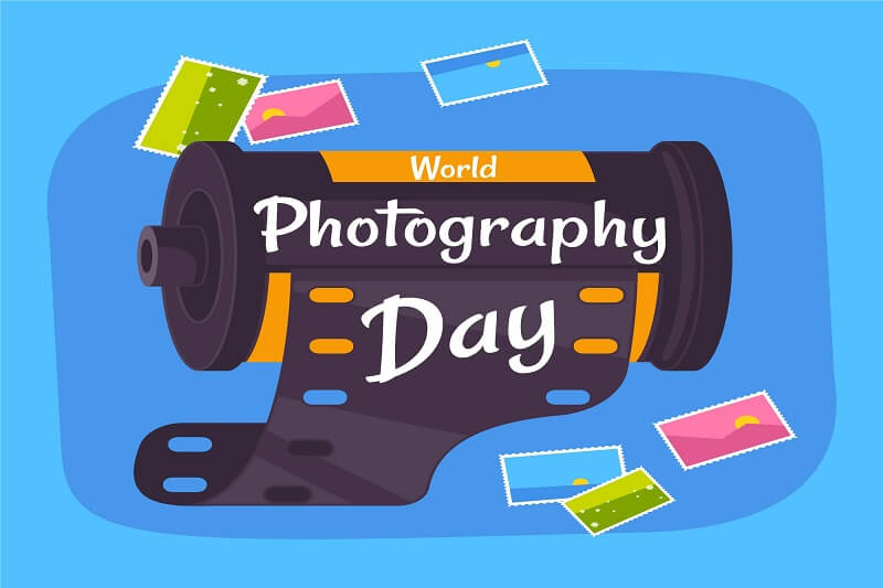 World photography day with camera roll