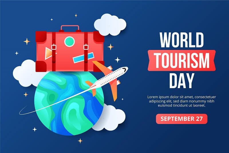 World tourism day illustration
