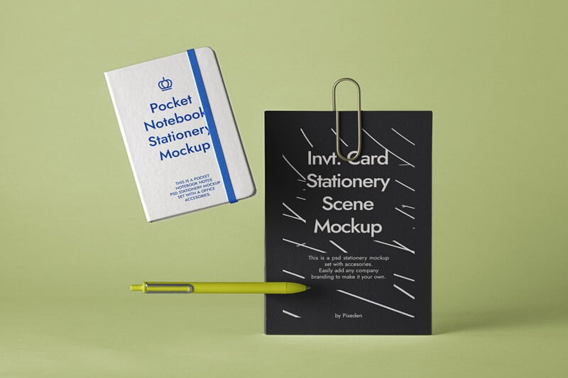 Free Paper and Books Mockups