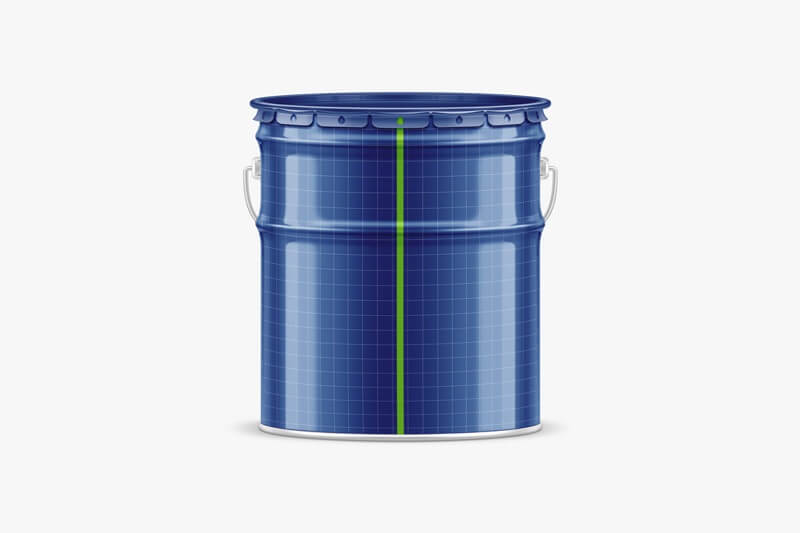 free paint bucket mockup