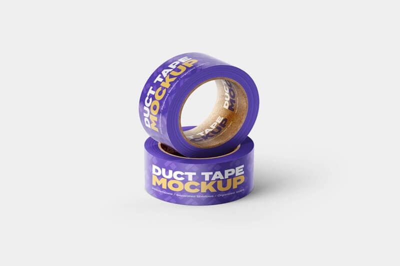 free roll of duct tape mockup psd